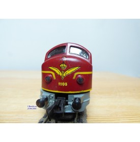 Fleischmann 1385D-1a, loco diesel A1A A1A   Nohab  série My11   DSB   neuf   BO