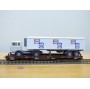 LILIPUT ( WIKING  528 a/1 ) 200 L ,   wagon surbaissé Rollende Landstrasse et camion Mercedes  ESKIMO  IGLO Neuf   BO