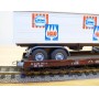 LILIPUT ( WIKING  528 a/1 ) 200 L ,   wagon surbaissé Rollende Landstrasse et camion Mercedes  ESKIMO  IGLO Neuf   BO
