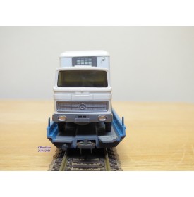 LILIPUT ( WIKING  528 a/1 ) 200 SL / 20051 ,   wagon  Rollende Landstrasse et camion Mercedes  ESKIMO  IGLO   SBB   Neuf   BO