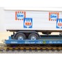 LILIPUT ( WIKING  528 a/1 ) 200 SL / 20051 ,   wagon  Rollende Landstrasse et camion Mercedes  ESKIMO  IGLO   SBB   Neuf   BO