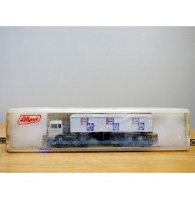 LILIPUT ( WIKING  528 a/1 ) 200 SL / 20051 ,   wagon  Rollende Landstrasse et camion Mercedes  ESKIMO  IGLO   SBB   Neuf   BO