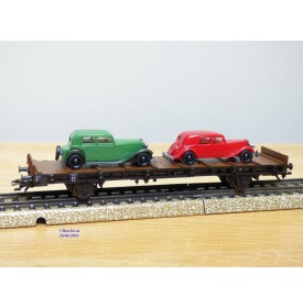 Märklin métal 4617 Wagon surbaissé EVS DB BO
