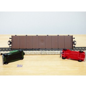 Märklin métal 4617 Wagon surbaissé EVS DB BO