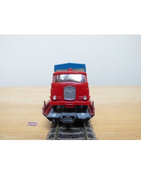 LILIPUT ( WIKING  510 a ) 200 L / 20002 ,   wagon  Rollende Landstrasse et camion MAN  Danzas   DB   Neuf   BO