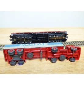 LILIPUT ( WIKING  510 a ) 200 L / 20002 ,   wagon  Rollende Landstrasse et camion MAN  Danzas   DB   Neuf   BO