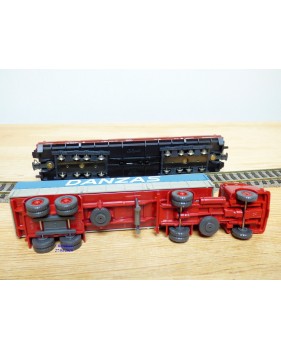 LILIPUT ( WIKING  510 a ) 200 L / 20002 ,   wagon  Rollende Landstrasse et camion MAN  Danzas   DB   Neuf   BO