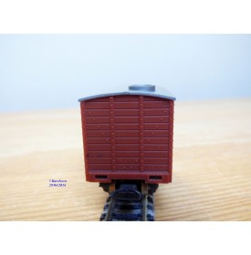 EGGER BAHN 2201 / JOUEF V22, wagon couvert court brun   neuf  BO
