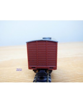 EGGER BAHN 2201 / JOUEF V22, wagon couvert court brun   neuf  BO