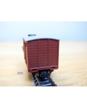 EGGER BAHN 2201 / JOUEF V22, wagon couvert court brun   neuf  BO