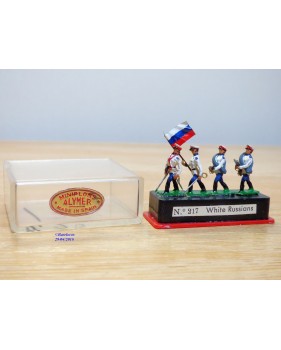 ALYMER Miniploms 217, 4  figurines de soldats russes blancs  neuf  BO  54 mm