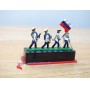 ALYMER Miniploms 217, 4  figurines de soldats russes blancs  neuf  BO  54 mm