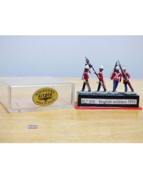 ALYMER Miniploms 205, 4  figurines de soldats anglais vers 1910   neuf  BO   HO