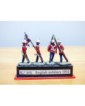 ALYMER Miniploms 205, 4  figurines de soldats anglais vers 1910   neuf  BO   HO
