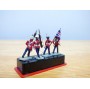 ALYMER Miniploms 217, 4  figurines de soldats russes blancs  neuf  BO  54 mm