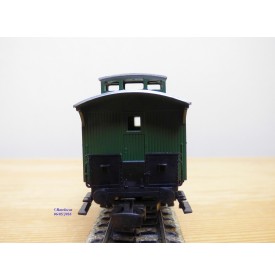 PRIMEX ( Märklin )  4195,   fourgon à bagages à plate forme d'extrémité et guérite   à 2 essieux  BO 
