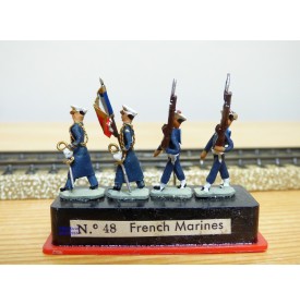 ALYMER Miniploms 48, 4  figurines de soldats français ( fusiliers marins ) neuf   BO   HO