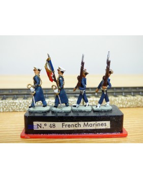 ALYMER Miniploms 48, 4  figurines de soldats français ( fusiliers marins ) neuf   BO   HO