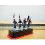 ALYMER Miniploms 48, 4  figurines de soldats français ( fusiliers marins ) neuf   BO   HO