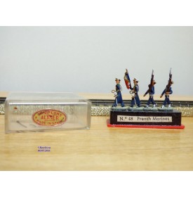 ALYMER Miniploms 48, 4  figurines de soldats français ( fusiliers marins ) neuf   BO   HO