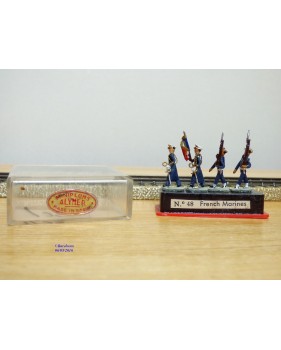 ALYMER Miniploms 48, 4  figurines de soldats français ( fusiliers marins ) neuf   BO   HO