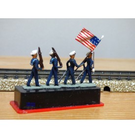 ALYMER Miniploms 30, 4  figurines de soldats américains ( marines )  neuf  BO  