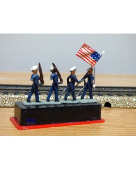 ALYMER Miniploms 30, 4  figurines de soldats américains ( marines )  neuf  BO  