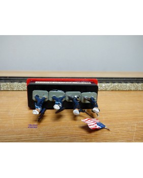 ALYMER Miniploms 30, 4  figurines de soldats américains ( marines )  neuf  BO  