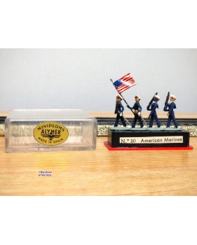 ALYMER Miniploms 30, 4  figurines de soldats américains ( marines )  neuf  BO  