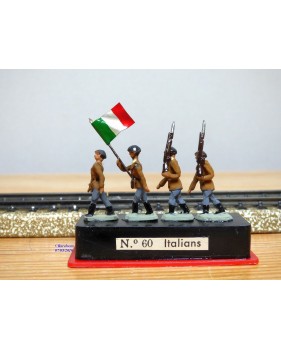 ALYMER Miniploms 60, 4  figurines de soldats italiens  neuf   BO   HO