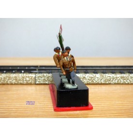 ALYMER Miniploms 60, 4  figurines de soldats italiens  neuf   BO   HO
