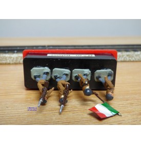 ALYMER Miniploms 217, 4  figurines de soldats russes blancs  neuf  BO  54 mm