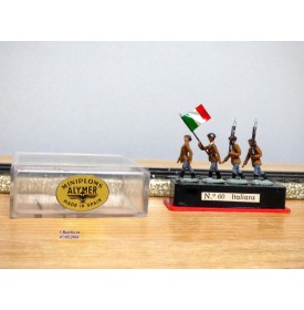 ALYMER Miniploms 217, 4  figurines de soldats russes blancs  neuf  BO  54 mm