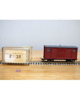  EGGER BAHN 2303 / JOUEF PV 28, wagon couvert  marron   neuf    BO