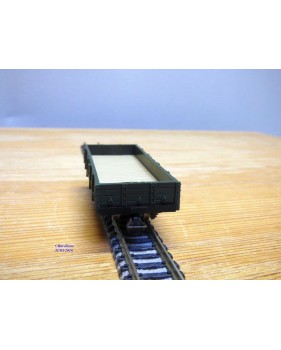 EGGER BAHN 2302, wagon plat  vert   BO