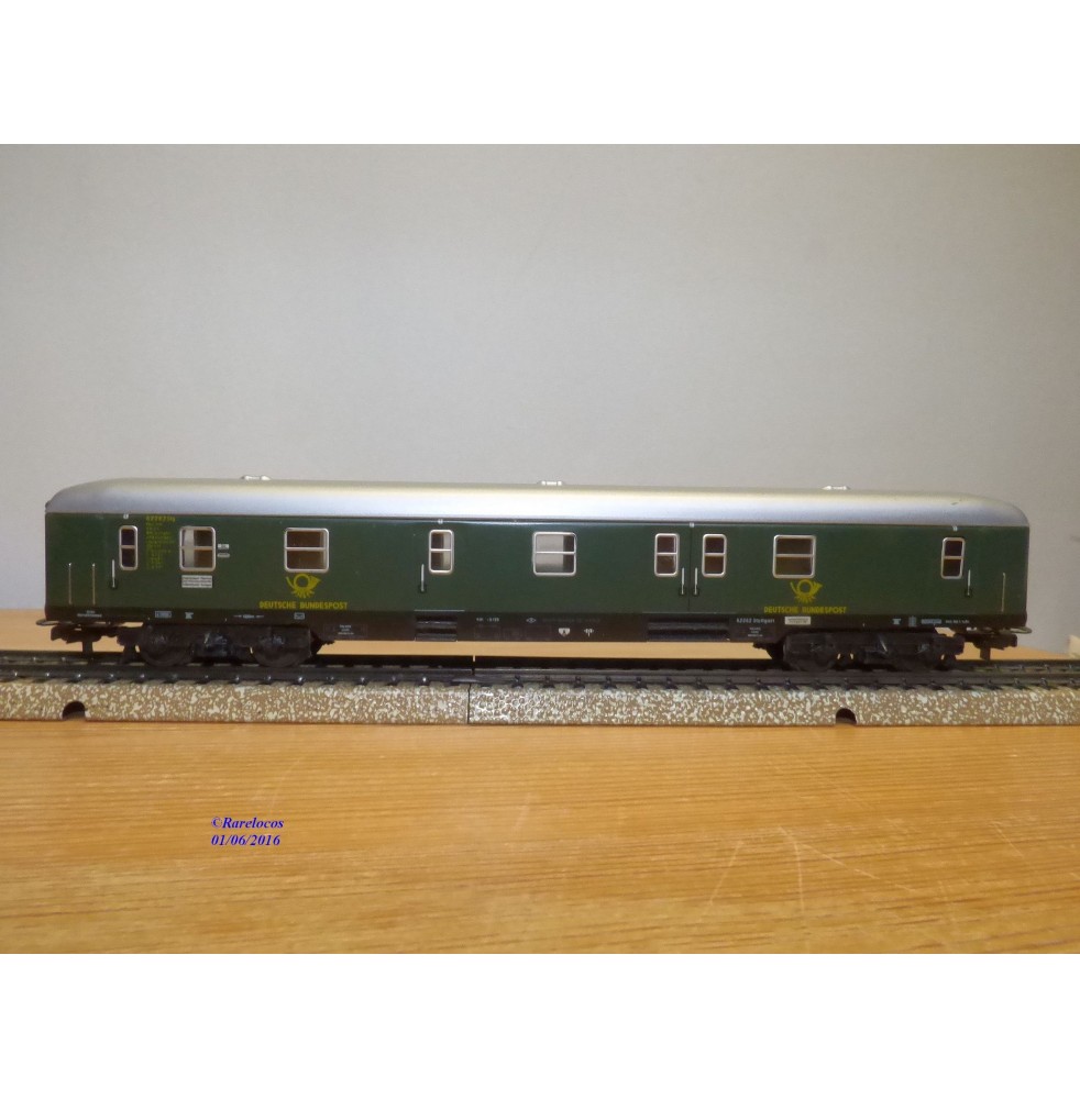 MÄRKLIN   4047, rare fourgon postal 4m-b/26 DBP BO