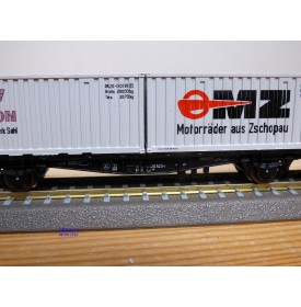 ROCO "echt" 37500, wagon plat conteneurs 20' MZ et SIMSON   DB  Neuf   BO 