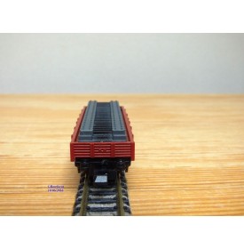 IBERTREN 327,  wagon plat chargé de traverses  Renfe  neuf   BO