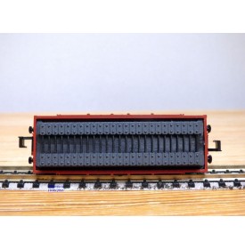 IBERTREN 327,  wagon plat chargé de traverses  Renfe  neuf   BO