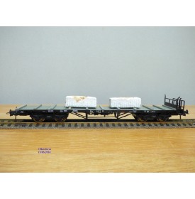 ROCO 47758, wagon plat chargé de blocs de marbre DRG BO