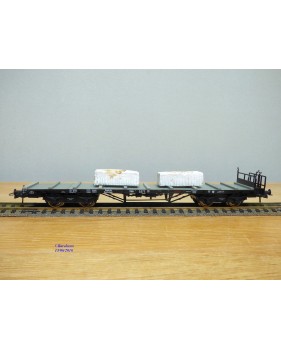 ROCO 47758, wagon plat chargé de blocs de marbre DRG BO