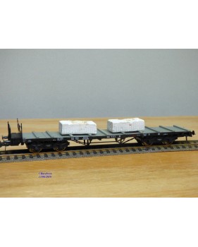 ROCO 47758, wagon plat chargé de blocs de marbre DRG BO