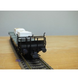 ROCO 47758, wagon plat chargé de blocs de marbre DRG BO