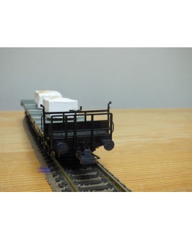 ROCO 47758, wagon plat chargé de blocs de marbre DRG BO