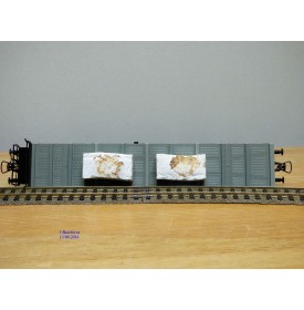 ROCO 47758, wagon plat chargé de blocs de marbre DRG BO