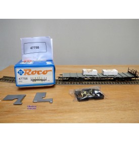 ROCO 47758, wagon plat chargé de blocs de marbre DRG BO