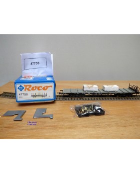 ROCO 47758, wagon plat chargé de blocs de marbre DRG BO
