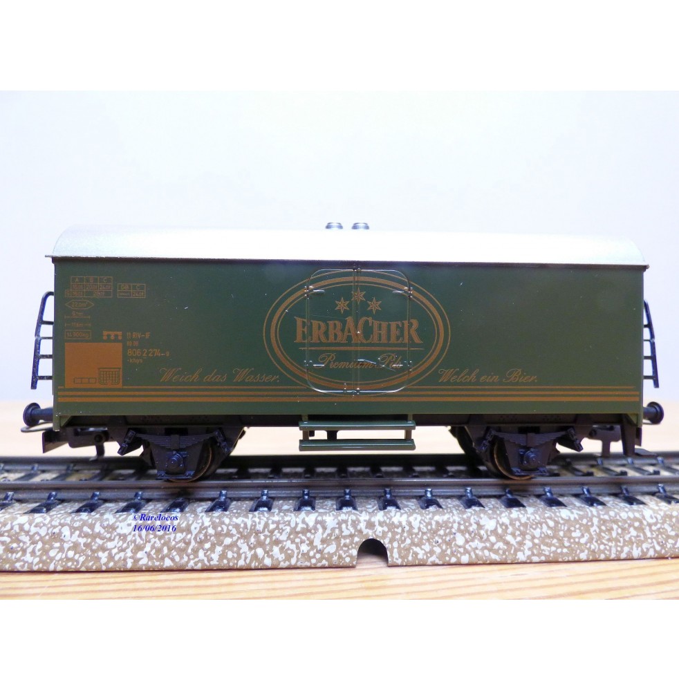 Märklin  96001 / 44563.002,  wagon couvert réfrigérant  Ichqrs 377 DB  ERBACHER  Neuf   BO