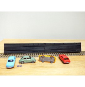 FLEISCHMANN 5285,  wagon porte autos chargé  8 autos  DDm 915   DB  BO