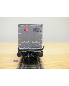 Fleischmann 5235,  wagon plat porte conteneurs Lbs 598 CROWE DB   BO
